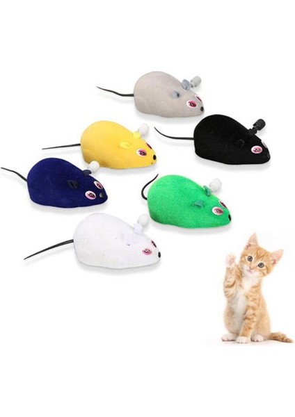 Kurmalı Fare Kedi Oyuncağı 11 cm