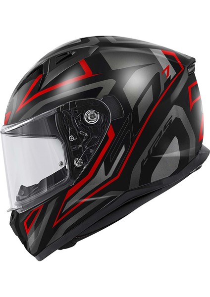 Gıvı 50.7 Proton Mat Tıtanıum-Kırmızı Kask Xxl
