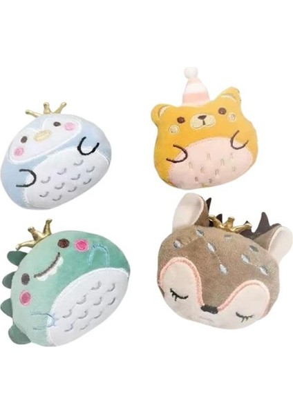 Peluş Tonton Hayvan Figürlü Kedi Oyuncağı 8 cm