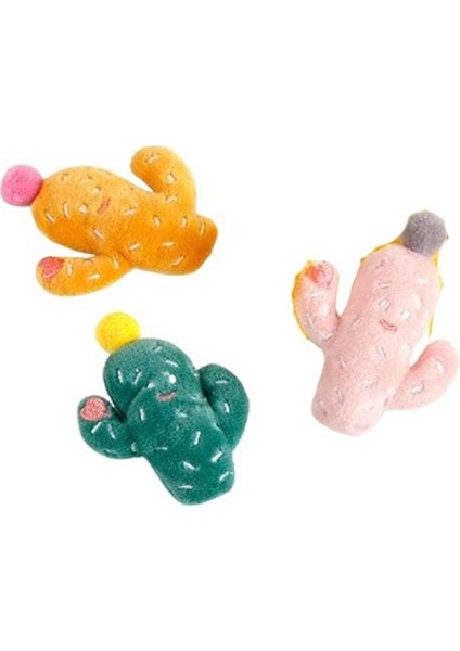Peluş Kaktüs Figürlü Kedi Oyuncağı 8 cm