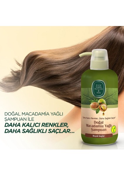 Macadamia Şampuan, Duş Jeli ve Zeytinyağlı Saç Bakım Kremi 600 ml