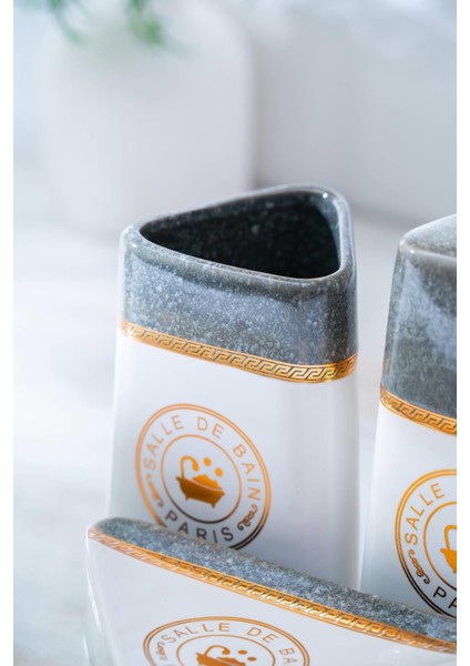 Jardin 3'lü Banyo Seti - Gri fiyatları