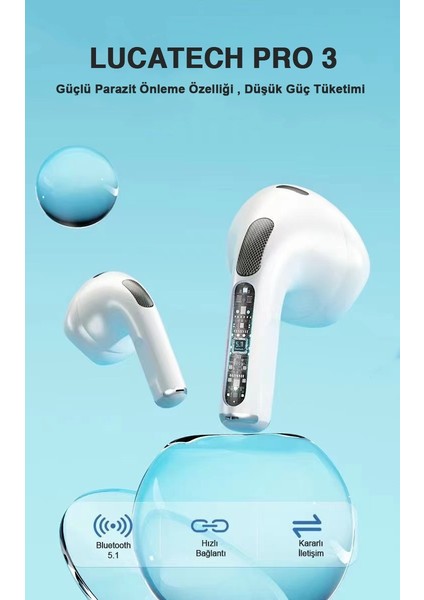 Redmi Note 9 / 10 / 9c / 10S Uyumlu 3. Nesil Bluetooth Kulaklık