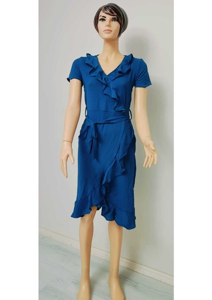 Siyah Fırfırlı Elbise fiyatları