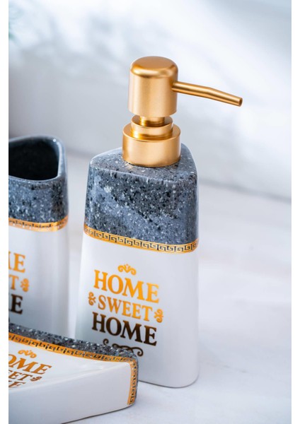 Jardin 3'lü Banyo Seti - Koyu Gri fiyatları