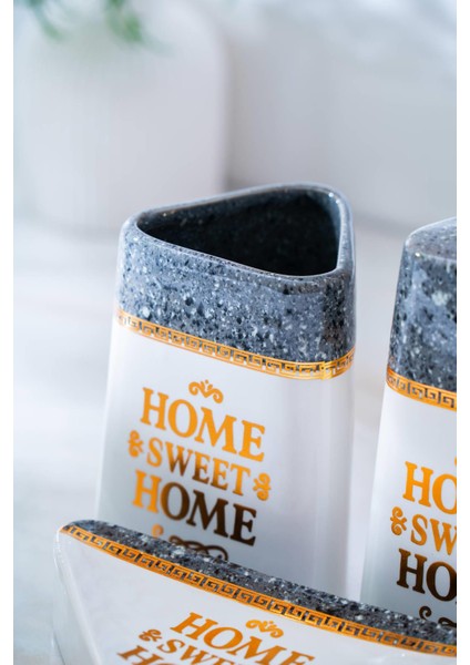 Jardin 3'lü Banyo Seti - Koyu Gri modelleri