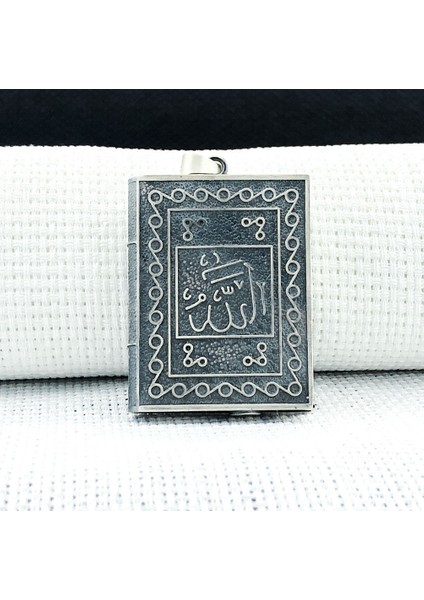 Allah Muhammed Yazılı 925 Ayar Gümüş Muska Kabı fiyatları