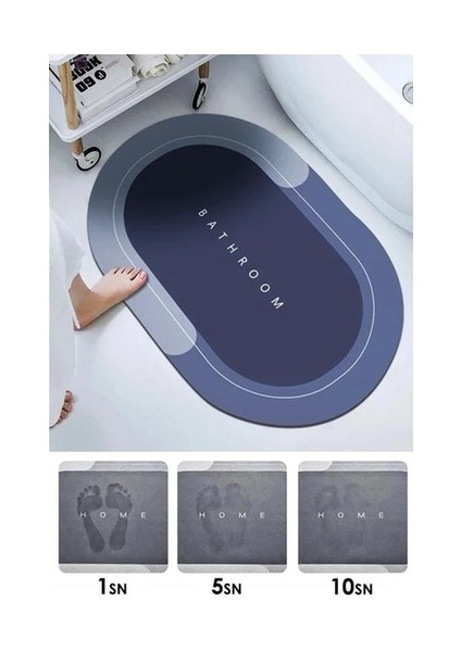 Banyo Dekoru Için Kaymaz Tabanlı Süper Su Emici Paspas modelleri