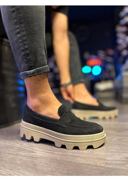 Yüksek Taban Klasik Ayakkabı 779 Siyah Süet modelleri