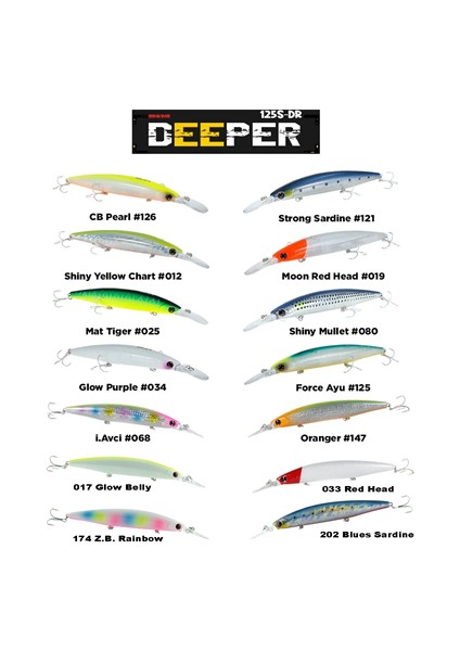 Deeper 125S-DR Slow Sinking Maket Balık