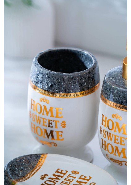 Jardin 3'lü Banyo Seti - Koyu Gri modelleri