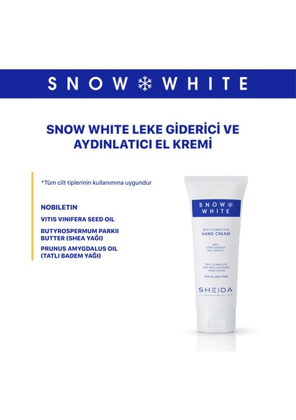 Snow White Leke Açıcı ve Cilt Tonlayıcı El Kremi 75 ml fiyatları