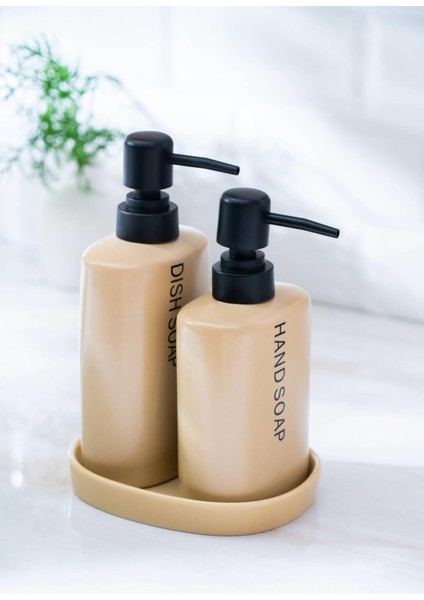 Jardin 3'lü Banyo Seti - Krem