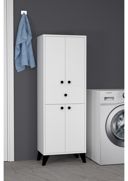 Zümra Kapaklı ve Çekmeceli Banyo Dolabı