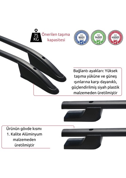 Citroen Berlingo Tavan Çıtası - Siyah, Sport | (1996-2008)