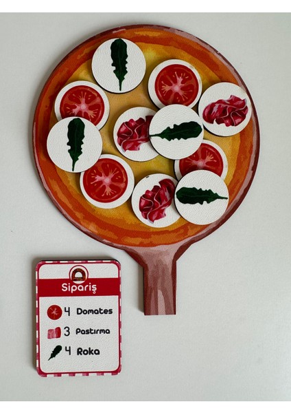 Ahşap Pizza Seti