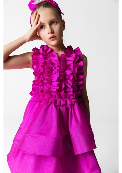 Bg Store Kız Çocuk Pembe Elbise