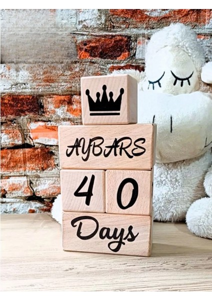 Fikirstore Anne Bebek Hatıra Fotoğraf Çekim Anı Küpleri (Ingilizce) Lazer Kazımalı Isimli 5'li Set fiyatları