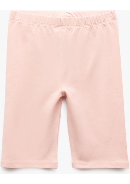 Pamuklu Beli Lastikli 2'li Basic Kısa Tayt Seti fırsatları