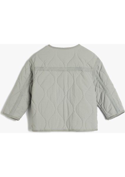 Kapitone Cepli Bisiklet Yaka Uzun Kollu Ceket fiyatları