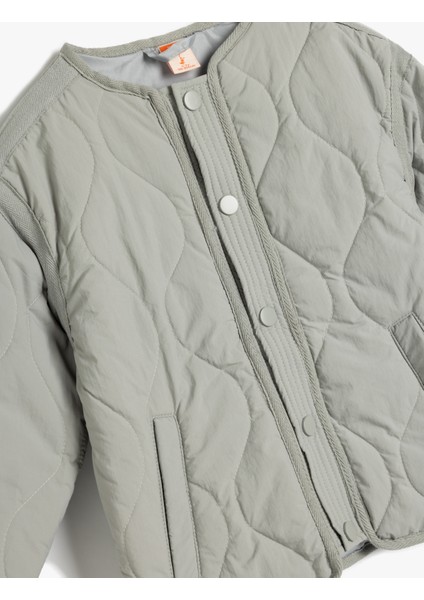 Kapitone Cepli Bisiklet Yaka Uzun Kollu Ceket modelleri