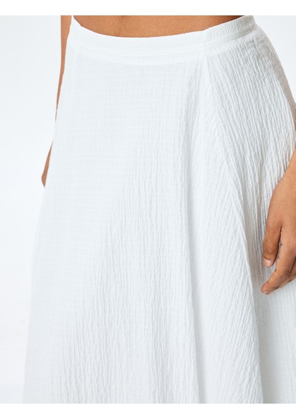 Astarlı Pamuklu Yüksek Bel Uzun Balon Etek indirimleri