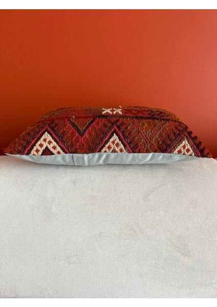 30 x 50 cm Tribal Desenli Kahverengi El Dokuma Güneybatı Stili Kırlent Kılıf modelleri