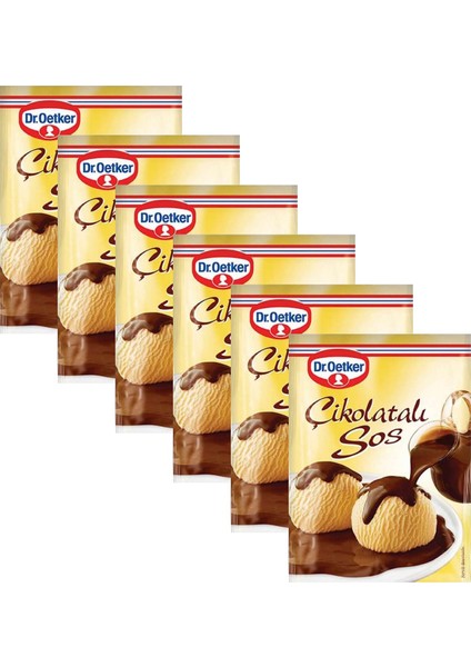 Çikolatalı Sos 123 gr x 6 Adet