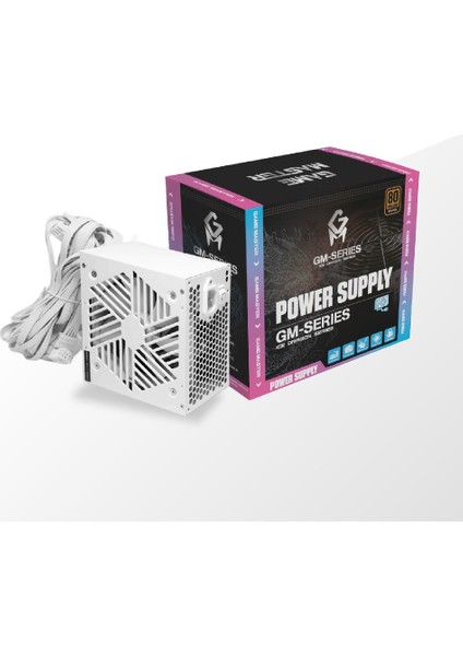 Game Master 650W 80+ Bronze Kasa Power Supply Psu Güç Kaynağı Beyaz