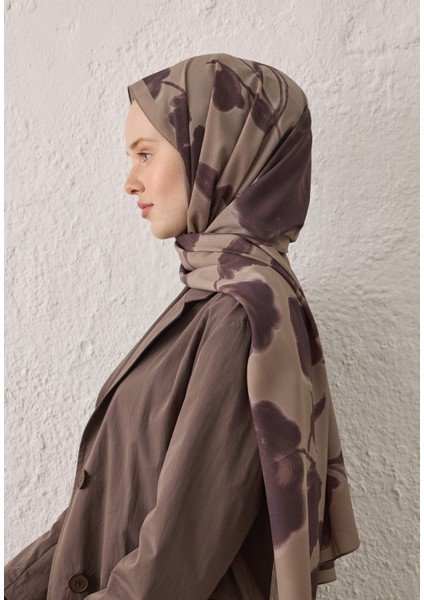 Dark Flower Desen Şal Mürdüm fırsatları