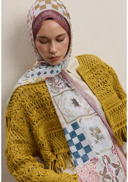 Bella Desen Ipek Krep Şal Gülkurusu modelleri