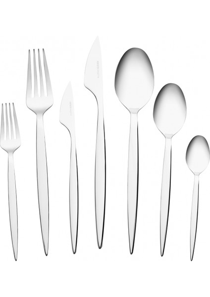 Elegance Celestia Platin 12 Kişilik 84 Parça Çatal Kaşık Bıçak Takımı modelleri