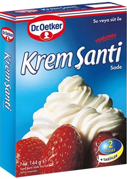 Dr.oetker Krem Şanti 144 gr x 4 Adet