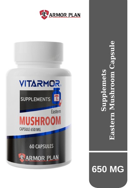 Vıtarmor Supplements Mushroom & Köpek Besin Takviyesi 60 Kapsül 650 Mg