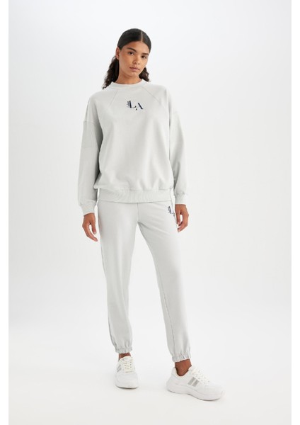 Fit Jogger Eşofman Altı NBA Los Angeles Lakers Oversize Geniş Kalıp Cepli Standart Boy C8105AX24AU