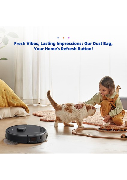 Eufy L50 Ses, L60 Ses Kendiliğinden Boşalan Istasyon Için 14 Paket Yedek Toz Torbası, 2,5 L Büyük Kapasiteli Vakumlu Kir Atma Torbası (Yurt Dışından) fırsatları