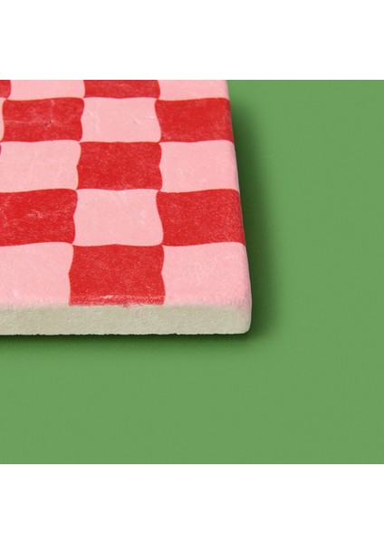 Kitchen Damalı Bardak Altlığı - Renkli - 10 cm fırsatları