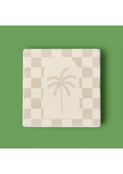 Kitchen Palm Bardak Altlığı - Renkli - 10 cm