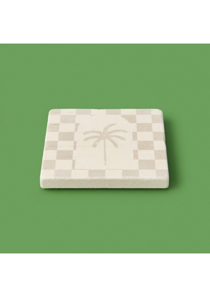 Kitchen Palm Bardak Altlığı - Renkli - 10 cm
