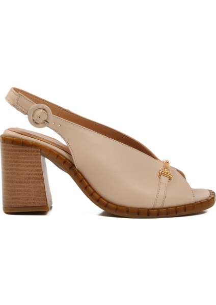 Bej Deri Kadın Sandalet 2511902Y Z modelleri
