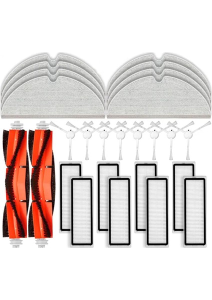 Xiaomi Mijia 1c 2c 1t Için, Dreame F9 Için, STYTJ01ZHM Yedek Parça Aksesuarları Ana Yan Fırça Hepa Filtre Paspas Bezi (Yurt Dışından)