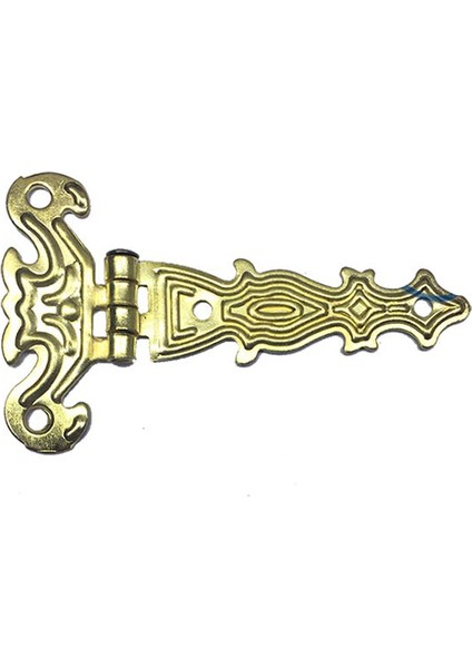 Dekoratif, Sac Tek Kuyruklu Menteşe - 40X68 mm, Küçük, Sarı, 1 Adet
