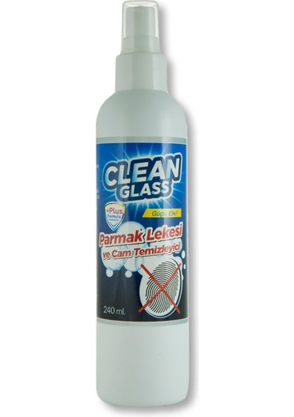 Clean Glass Parmak Lekesi Temizleyici - Cam Temizleyici, 240ml