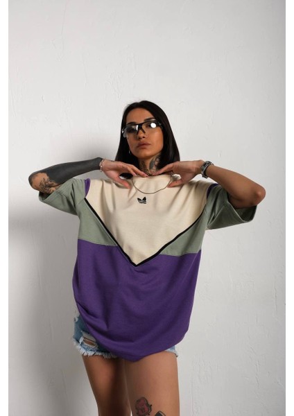 Parçalı Oversize Unisex T-Shirt modelleri