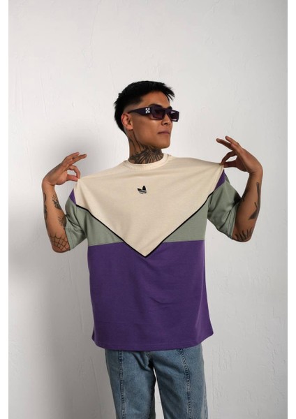 Parçalı Oversize Unisex T-Shirt fırsatları