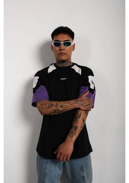 Parçalı Oversize Unisex T-Shirt