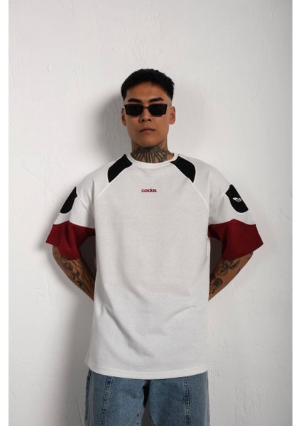 Parçalı Oversize Unisex T-Shirt