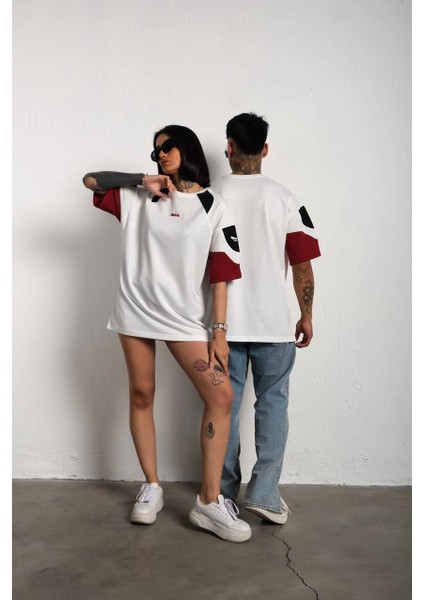 Parçalı Oversize Unisex T-Shirt fırsatları