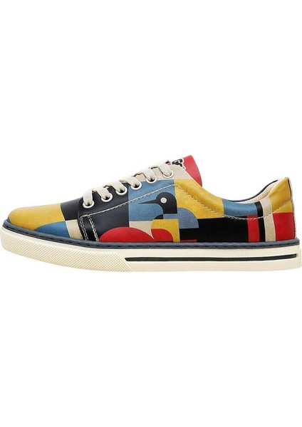 Kadın Vegan Deri Çok Renkli Sneakers - Bauhaus Birdie Tasarım fırsatları