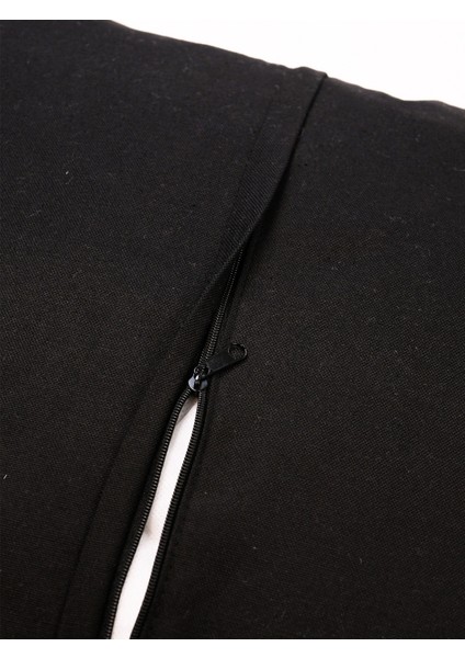 Bohem Fırfırlı Dikdörtgen Kırlent Kılıfı - Siyah indirimleri